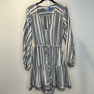 Shona Joy Lizete Balloon Sleeve Mini Dress size 6